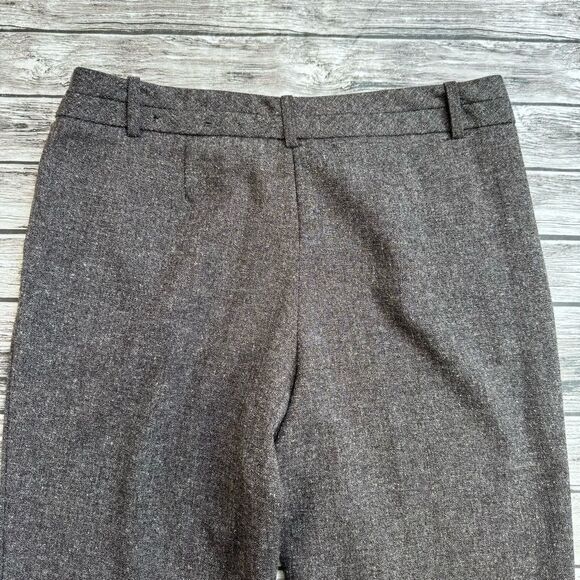 Worthington Womens Straight Leg Creased Dress Pants Slacks Trousers Brown Marl 6 - Picture 6 of 12